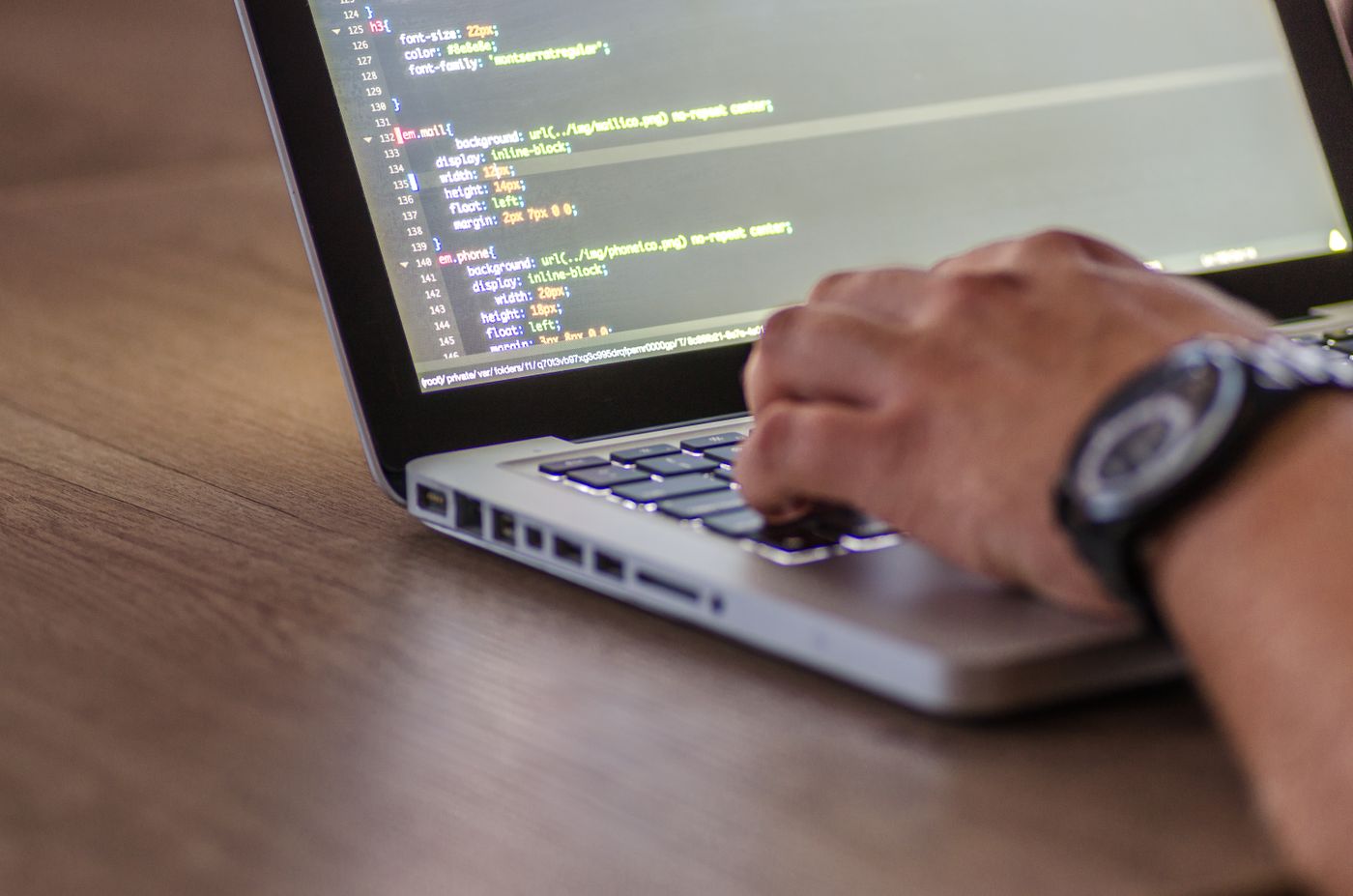 Source code on screen during a scheduling and billing rebuild